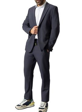 Blazer azul-marinho ultraleve El Pulpo para homem