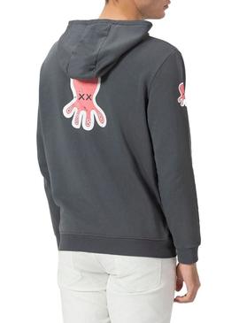 Moletom El Pulpo Logo antracite para homem