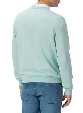 Moletom El Pulpo básico azul turquesa para homem.