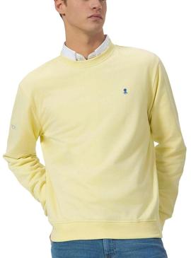 Moletom O Polvo básico amarelo para homem.