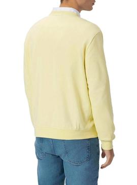 Moletom O Polvo básico amarelo para homem.