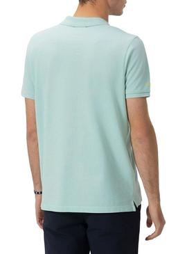 Polo El Pulpo básico turquesa para homem