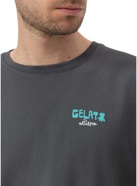 Camisa El Pulpo Gelado cinza para homem