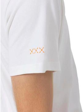 Camiseta El Pulpo O Mar Tudo Cura branca para homem.