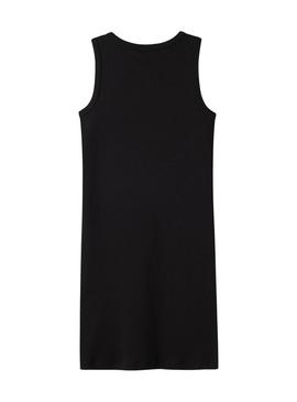 Vestido Name It Nakal slim preto para menina