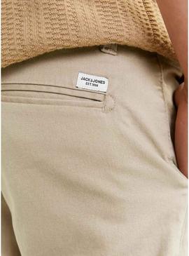 Bermuda Jack and Jones David Chino bege para criança.