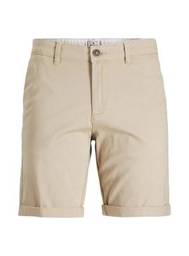 Bermuda Jack and Jones David Chino bege para criança.