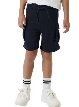 Bermudas Name It Mollie Cargo marinho para menino