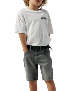 Camiseta Name It Zulla regular branca para menino.