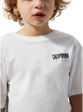 Camiseta Name It Zulla regular branca para menino.