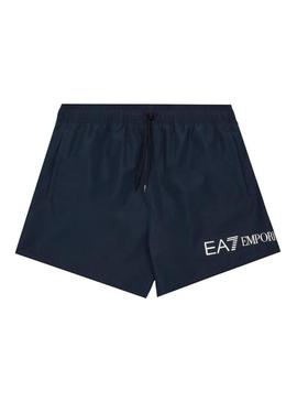 Fato de banho Emporio Armani EA7 azul marinho para homem