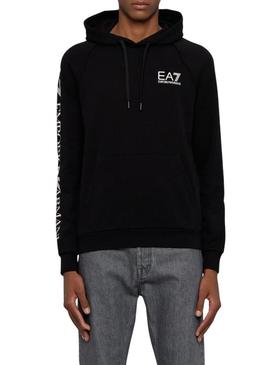 Moletom Emporio Armani EA7 Logo preto para homem.