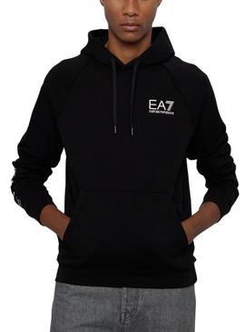 Moletom Emporio Armani EA7 Logo preto para homem.