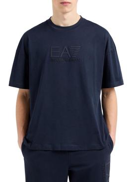 Camiseta Emporio Armani EA7 azul marinho para homem