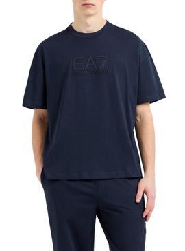 Camiseta Emporio Armani EA7 azul marinho para homem