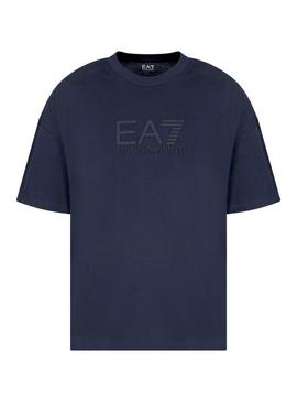 Camiseta Emporio Armani EA7 azul marinho para homem