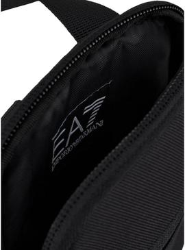 Bolsa Emporio Armani EA7 Shoulder preta para homem