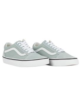 Sapatilhas Vans Old Skool azul turquesa para mulher.