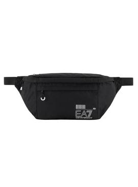 Carteira Emporio Armani EA7 grande preta para homem.