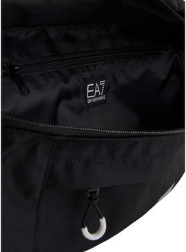 Carteira Emporio Armani EA7 grande preta para homem.