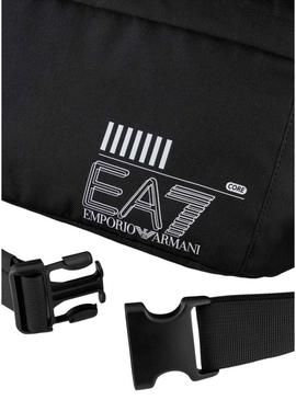 Carteira Emporio Armani EA7 grande preta para homem.