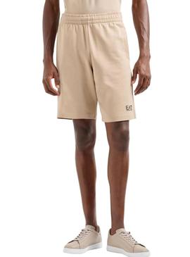 Bermuda Emporio Armani EA7 Core Identity tostado para homem.
