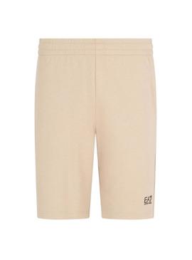 Bermuda Emporio Armani EA7 Core Identity tostado para homem.
