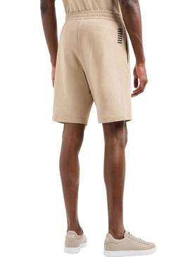 Bermuda Emporio Armani EA7 Core Identity tostado para homem.