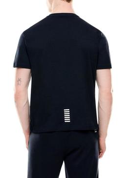 Camiseta Emporio Armani EA7 Core Identity azul marinho para homem