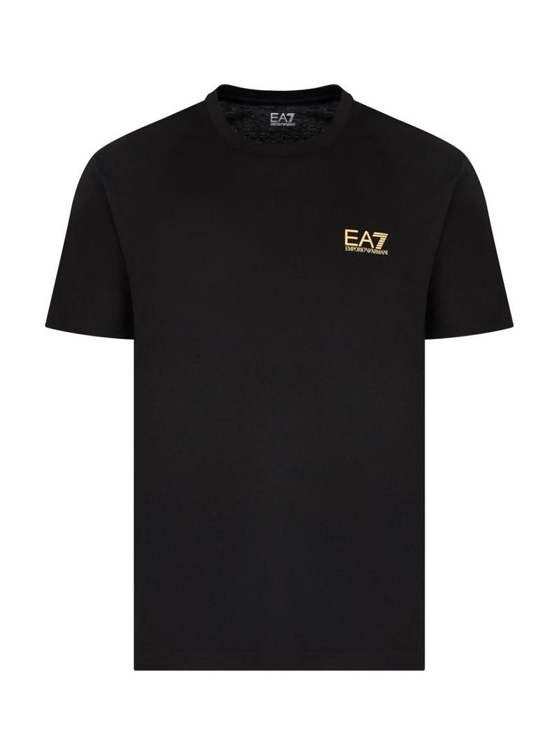 Camiseta Emporio Armani EA7 Core Identity preta para homem.