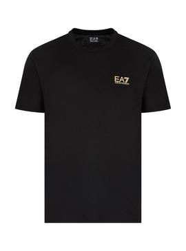 Camiseta Emporio Armani EA7 Core Identity preta para homem.