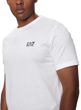 Camiseta Emporio Armani EA7 Core Identity branca para homem.
