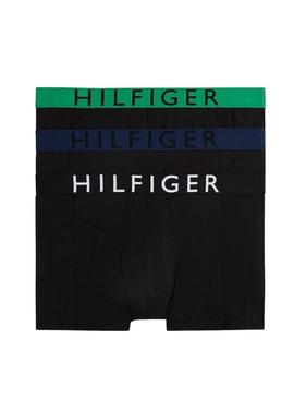 Cuecas Tommy Hilfiger com logo preto para homens.