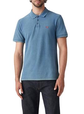 Polo Levi's Housemark azul para hombre