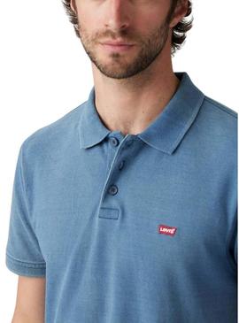 Polo Levi's Housemark azul para hombre