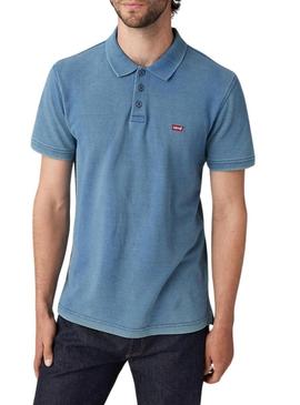 Polo Levi's Housemark azul para hombre
