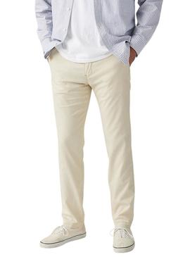 Calça Chino Standard Taper bege Levi's XX para homem.