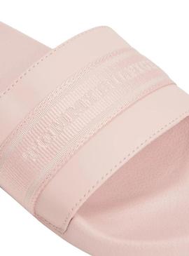 Chinelos Tommy Hilfiger Poolside rosa para mulher