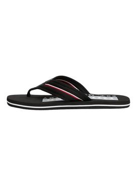 Chinelos Tommy Hilfiger Corporate preto para homem