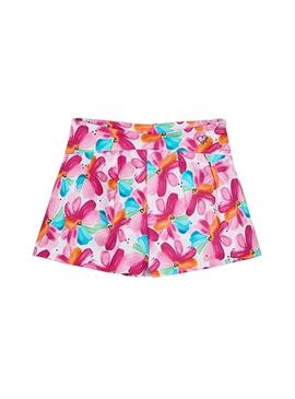 Saia calça Mayoral  estampada floral  para menina.