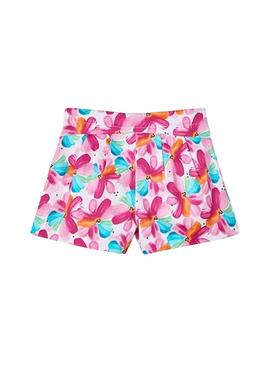 Saia calça Mayoral  estampada floral  para menina.