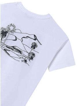 Camiseta Mayoral com texto bordado branco para menino.