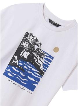 Camisa Mayoral paisagem branca para menino