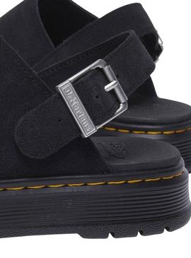 Sapato Mule Dr. Martens Brookline preto para mulher.