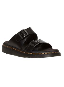 Sandálias Dr Martens Josef preto para mulher.
