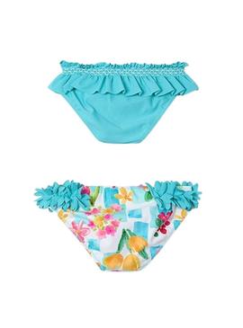 Pacote com 2 cuequinhas turquesa Mayoral para menina.