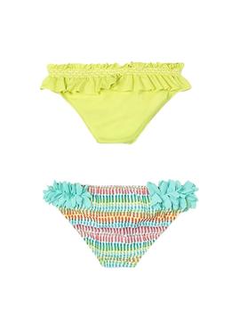  Pack 2 Calcinhas Mayoral amarelas e estampadas para menina.