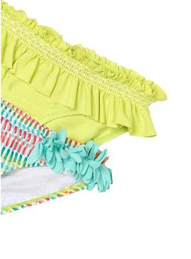  Pack 2 Calcinhas Mayoral amarelas e estampadas para menina.