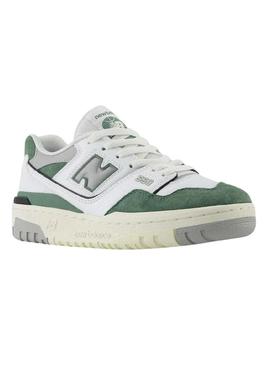 Sapatilhas New Balance 550 branco verde para crianças