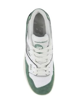 Sapatilhas New Balance 550 branco verde para crianças